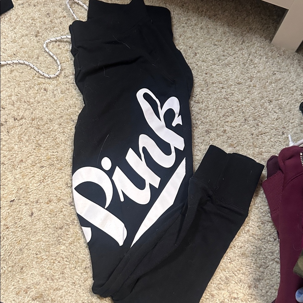 Victoria's Secret PINK Black Leggings
